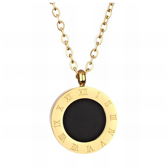18K GOLD PLATED STAINLESS STEEL NECKLACE, INTENSITY - Picture 1 of 1